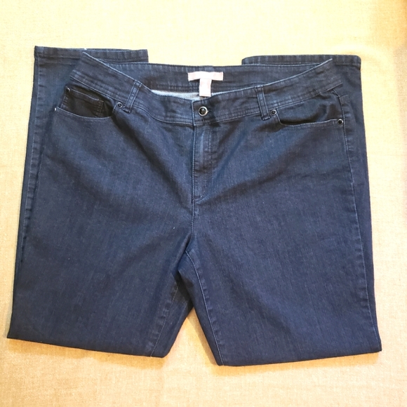 Chico's Denim - Chicos Denim Jeans Womens Size 3  (US 16) Short Blue Stretch Casual